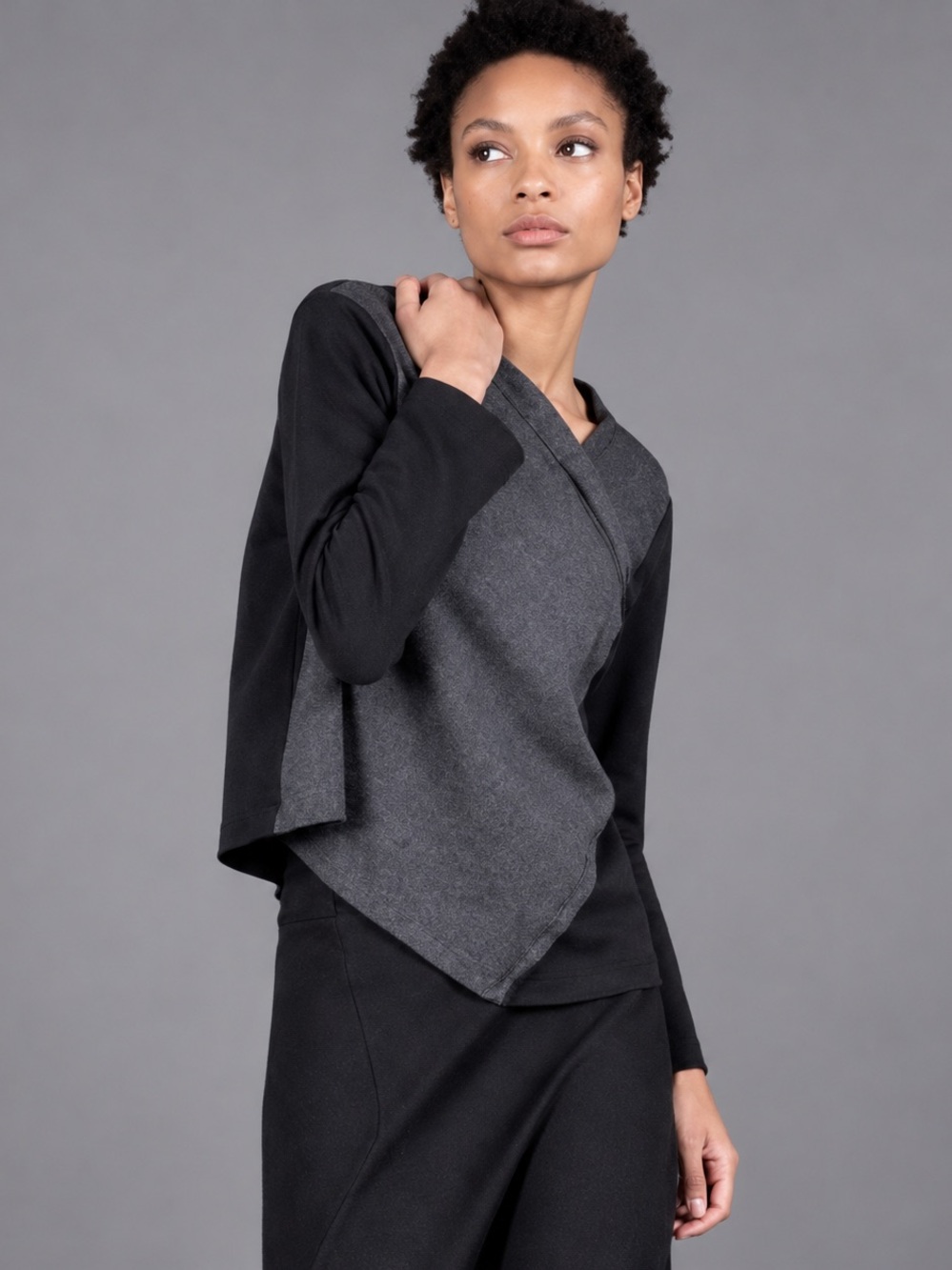 LOTUS EATERS 7 ANAKI Asymmetric Raw Edge Avant-Garde Top Made in Greece